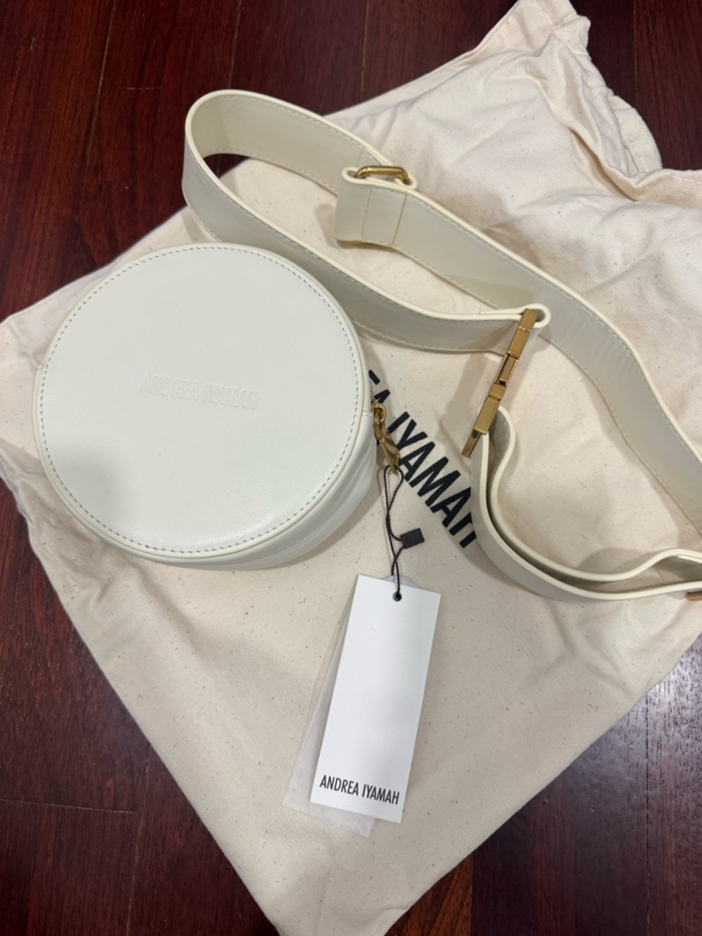 Andrea Iyamah DUN Ivory Round Detachable Fringe Belt Bag - Picture 14 of 16